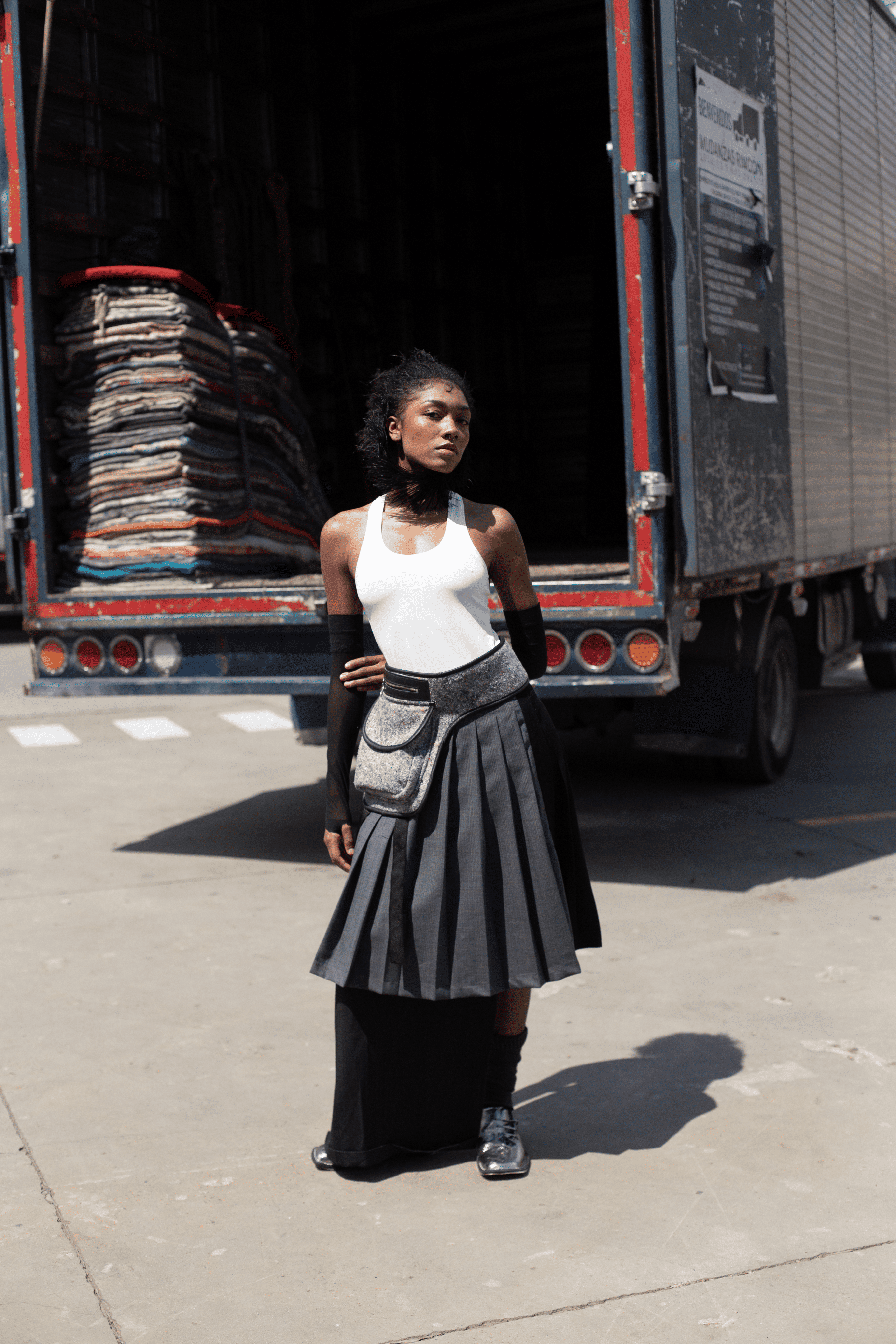 Faldapantalón plisada